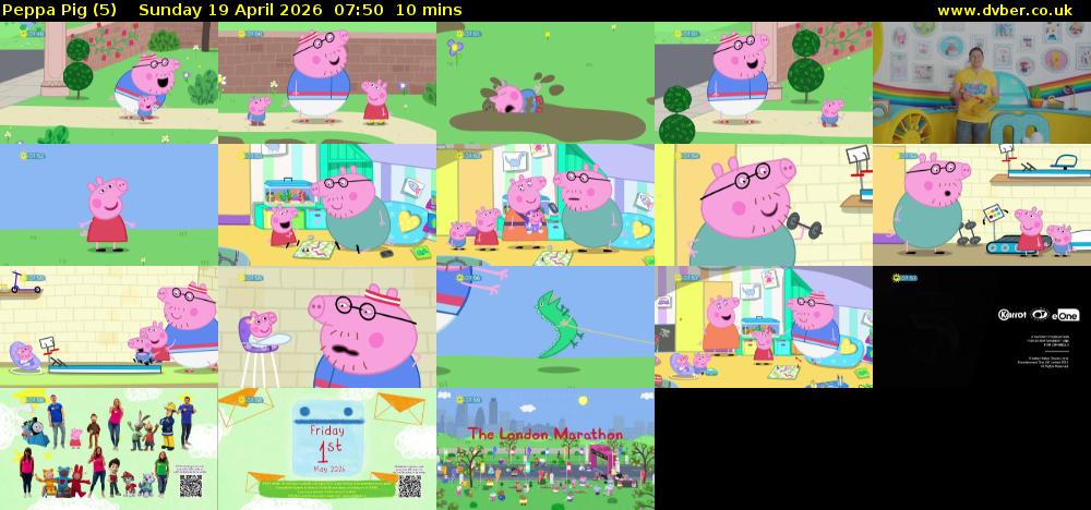 Peppa Pig (5) Sunday 19 April 2026 07:50 - 08:00