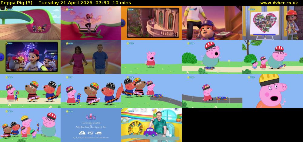 Peppa Pig (5) Tuesday 21 April 2026 07:30 - 07:40