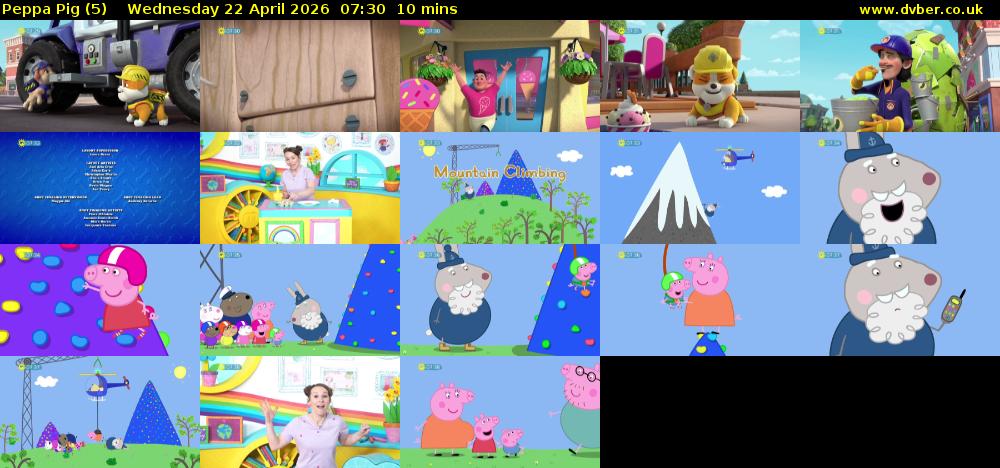 Peppa Pig (5) Wednesday 22 April 2026 07:30 - 07:40