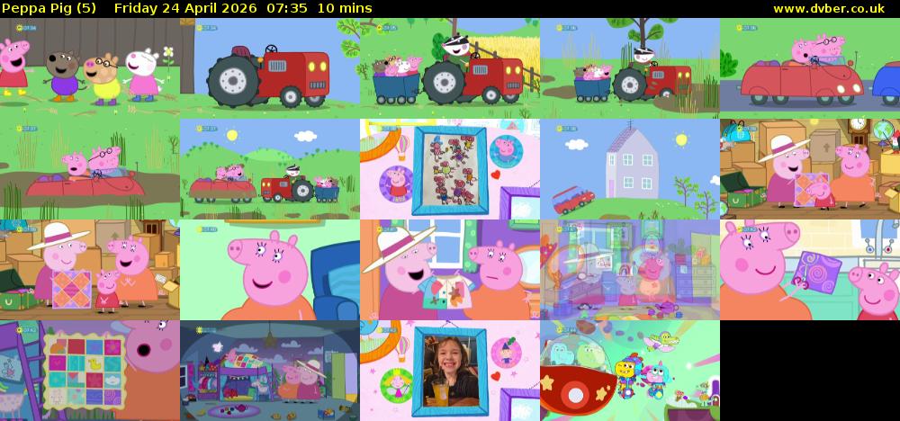 Peppa Pig (5) Friday 24 April 2026 07:35 - 07:45