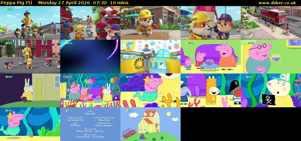 Peppa Pig (5) Monday 27 April 2026 07:30 - 07:40