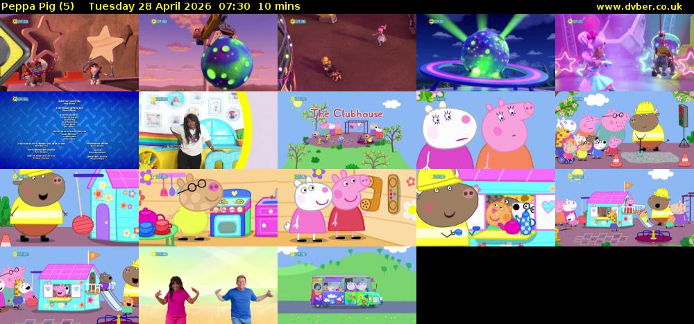 Peppa Pig (5) Tuesday 28 April 2026 07:30 - 07:40