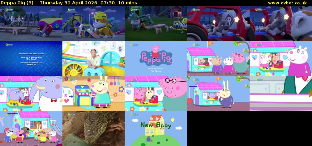 Peppa Pig (5) Thursday 30 April 2026 07:30 - 07:40