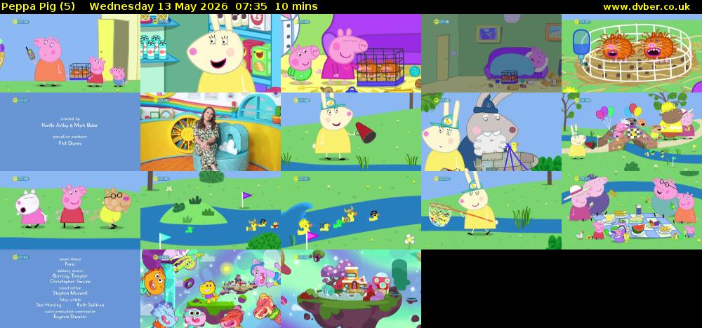 Peppa Pig (5) Wednesday 13 May 2026 07:35 - 07:45