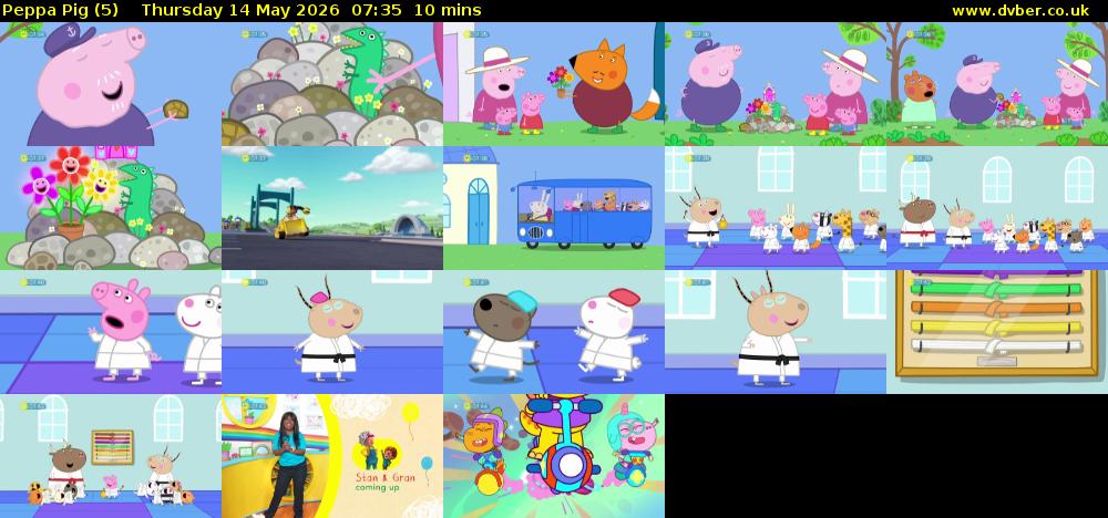 Peppa Pig (5) Thursday 14 May 2026 07:35 - 07:45