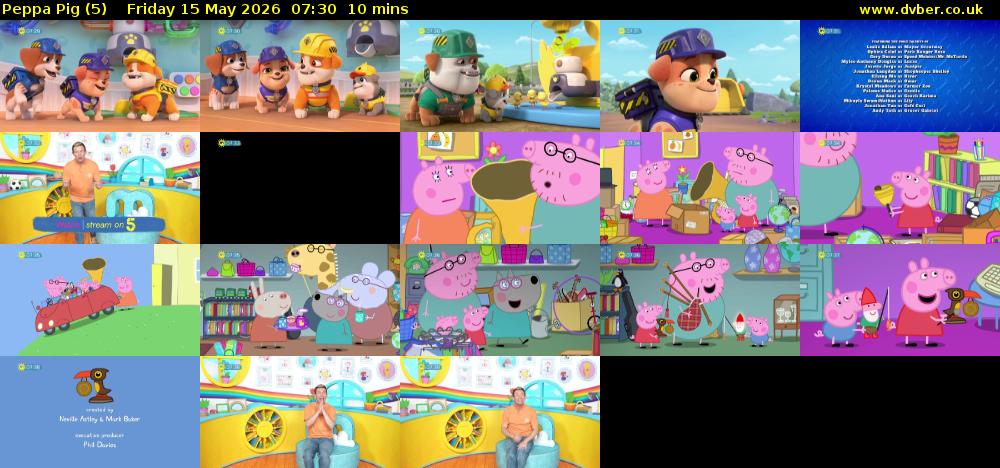 Peppa Pig (5) Friday 15 May 2026 07:30 - 07:40