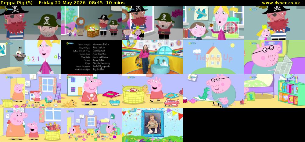 Peppa Pig (5) Friday 22 May 2026 08:45 - 08:55