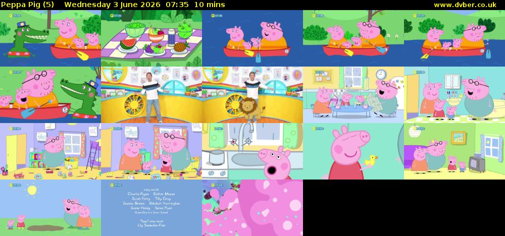 Peppa Pig (5) Wednesday 3 June 2026 07:35 - 07:45