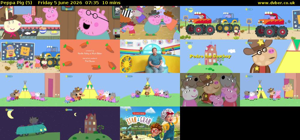 Peppa Pig (5) Friday 5 June 2026 07:35 - 07:45
