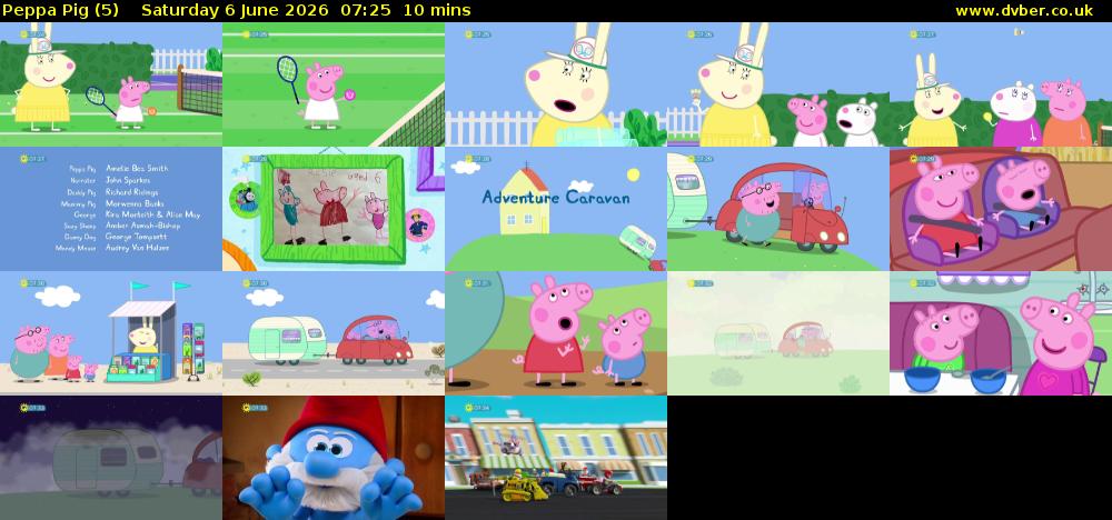 Peppa Pig (5) Saturday 6 June 2026 07:25 - 07:35