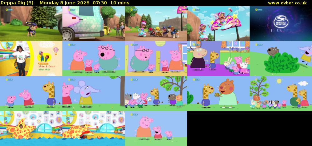 Peppa Pig (5) Monday 8 June 2026 07:30 - 07:40