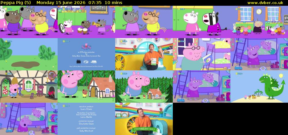 Peppa Pig (5) Monday 15 June 2026 07:35 - 07:45