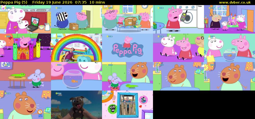 Peppa Pig (5) Friday 19 June 2026 07:35 - 07:45