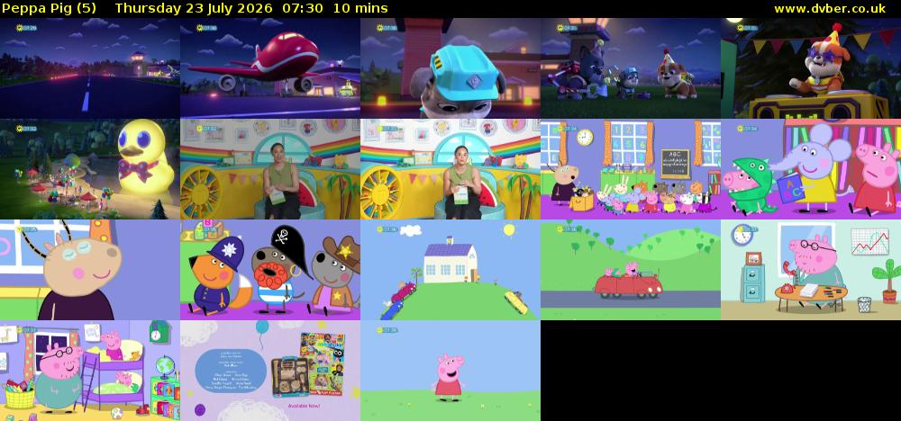 Peppa Pig (5) Thursday 23 July 2026 07:30 - 07:40
