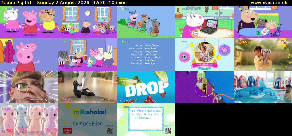 Peppa Pig (5) Sunday 2 August 2026 07:30 - 07:40