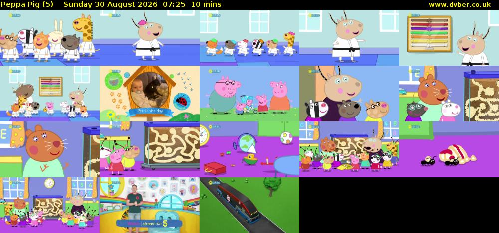 Peppa Pig (5) Sunday 30 August 2026 07:25 - 07:35