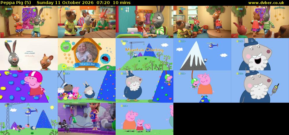 Peppa Pig (5) Sunday 11 October 2026 07:20 - 07:30
