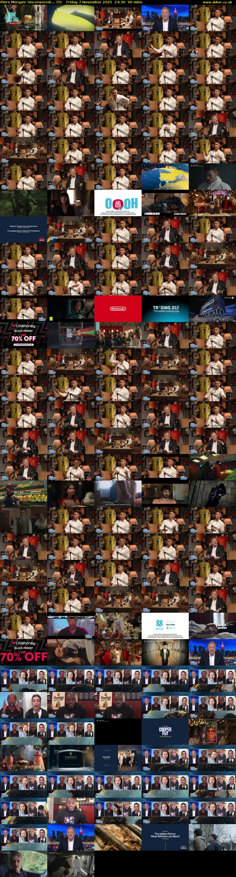 Piers Morgan: Uncensored:... (5) Friday 7 November 2025 23:30 - 01:00