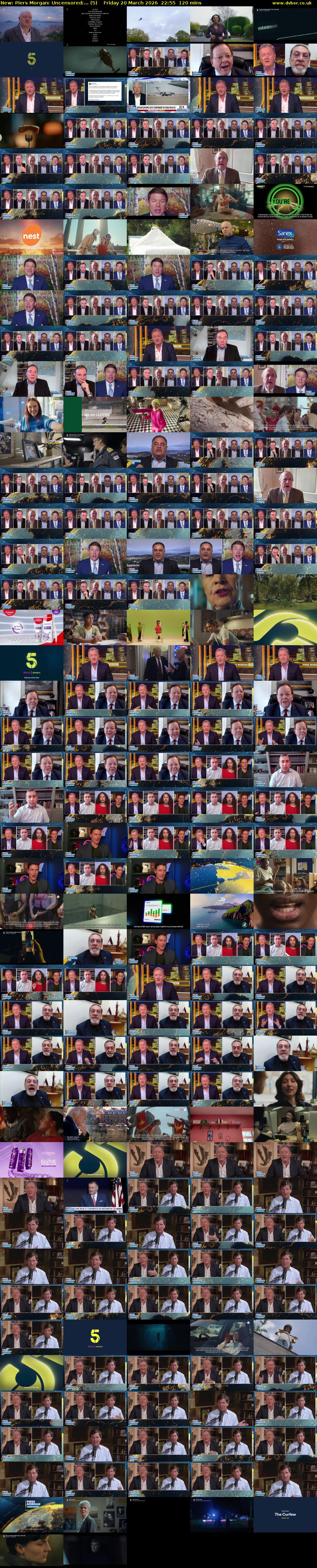 Piers Morgan: Uncensored:... (5) Friday 20 March 2026 22:55 - 00:55
