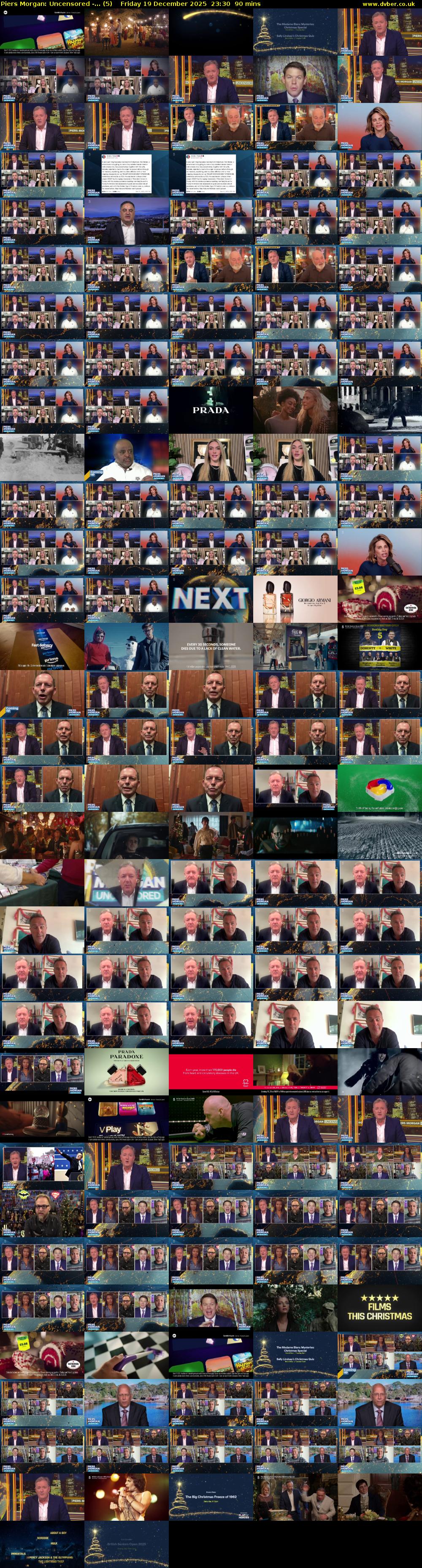 Piers Morgan: Uncensored -... (5) Friday 19 December 2025 23:30 - 01:00