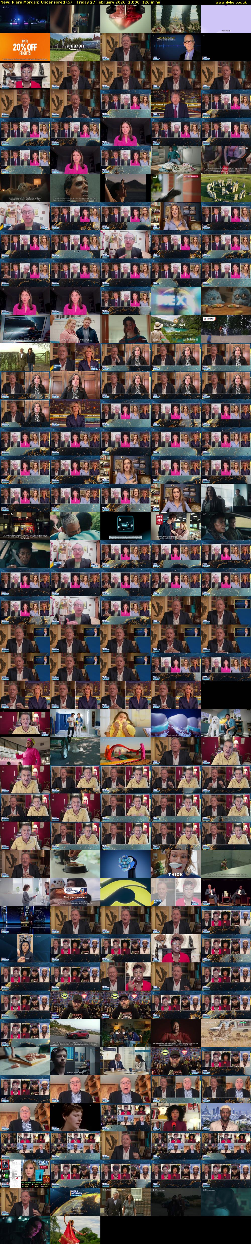 Piers Morgan: Uncensored (5) Friday 27 February 2026 23:00 - 01:00