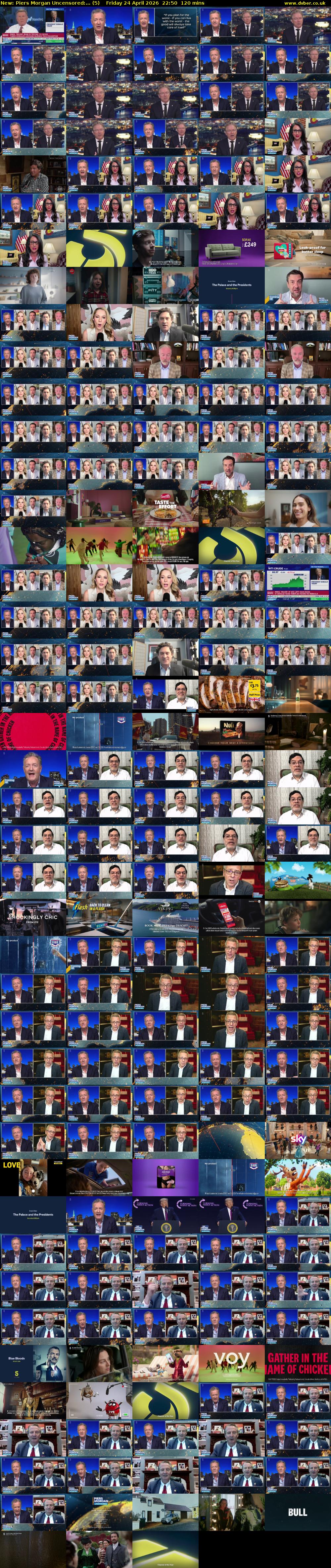 Piers Morgan Uncensored:... (5) Friday 24 April 2026 22:50 - 00:50
