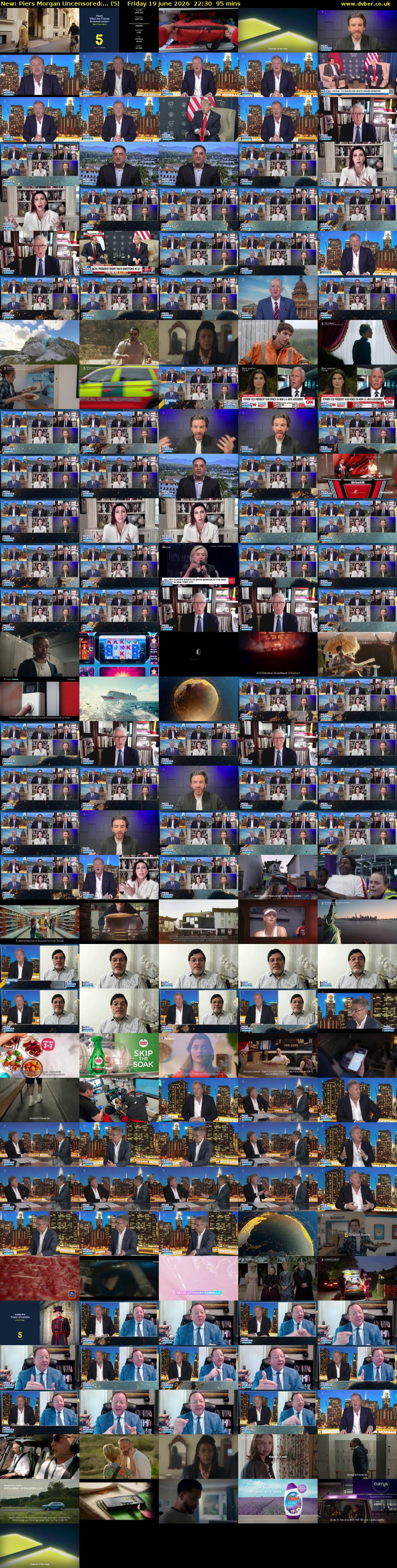 Piers Morgan Uncensored:... (5) Friday 19 June 2026 22:30 - 00:05