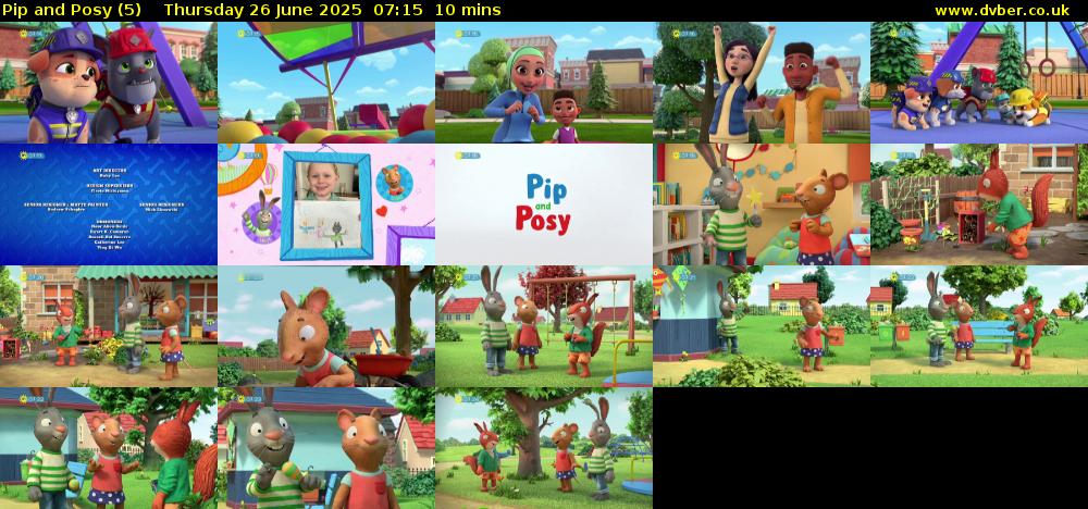 Pip and Posy (5) Thursday 26 June 2025 07:15 - 07:25
