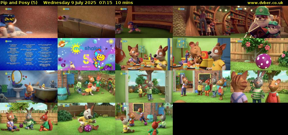 Pip and Posy (5) Wednesday 9 July 2025 07:15 - 07:25