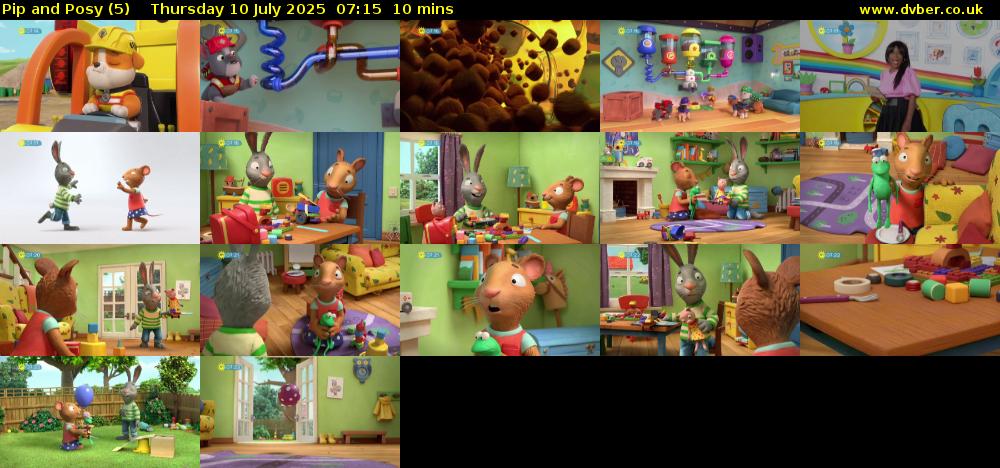 Pip and Posy (5) Thursday 10 July 2025 07:15 - 07:25