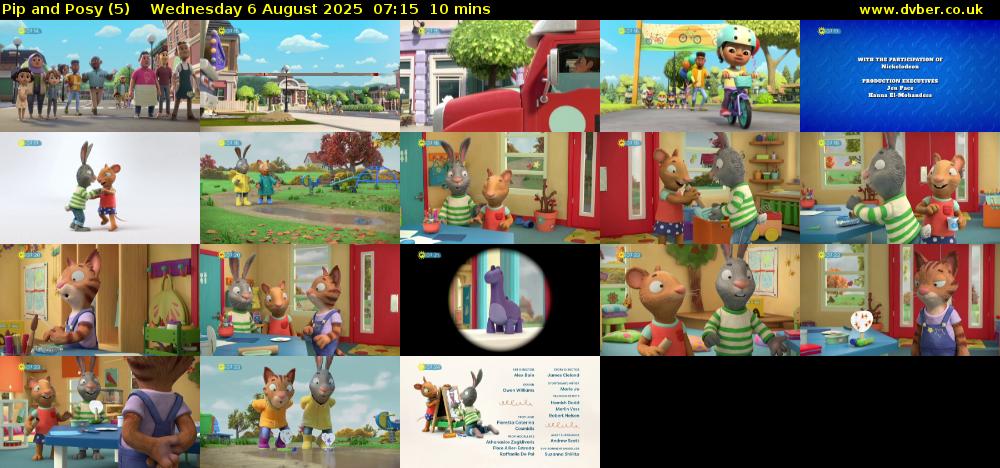 Pip and Posy (5) Wednesday 6 August 2025 07:15 - 07:25
