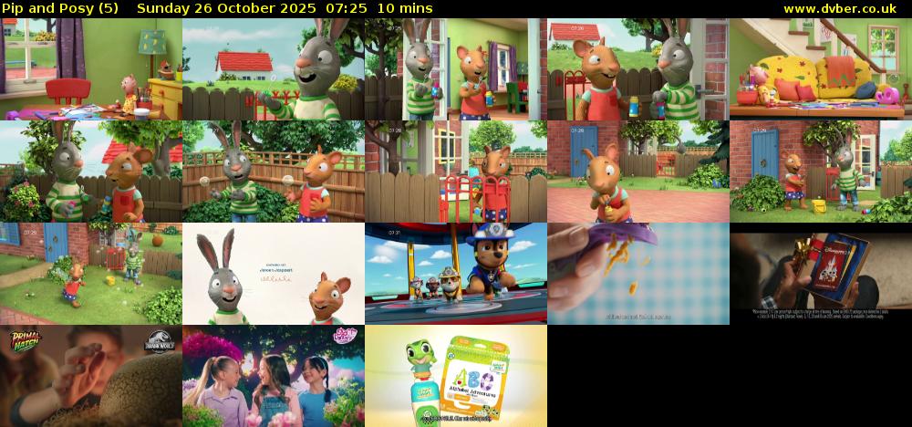 Pip and Posy (5) Sunday 26 October 2025 07:25 - 07:35