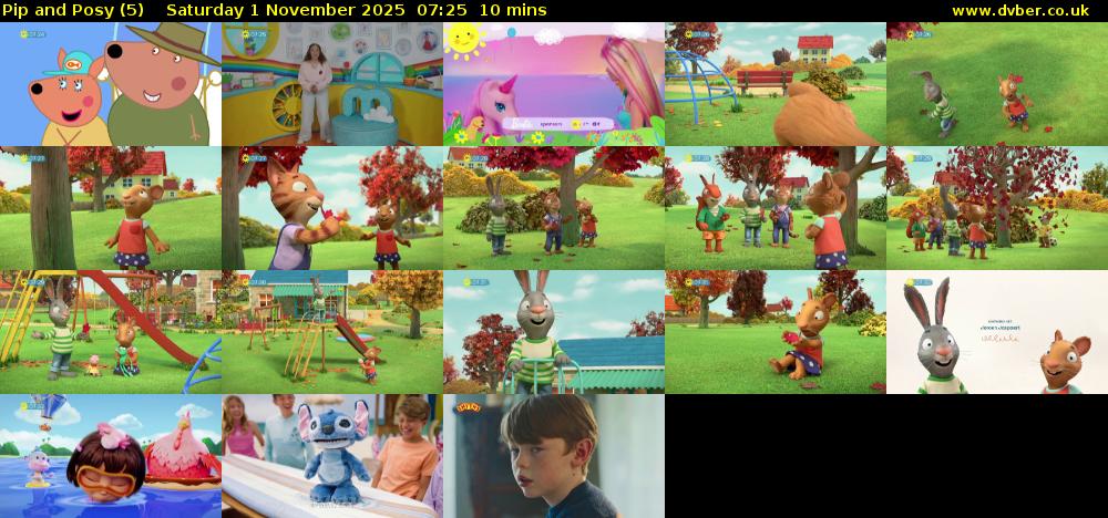 Pip and Posy (5) Saturday 1 November 2025 07:25 - 07:35