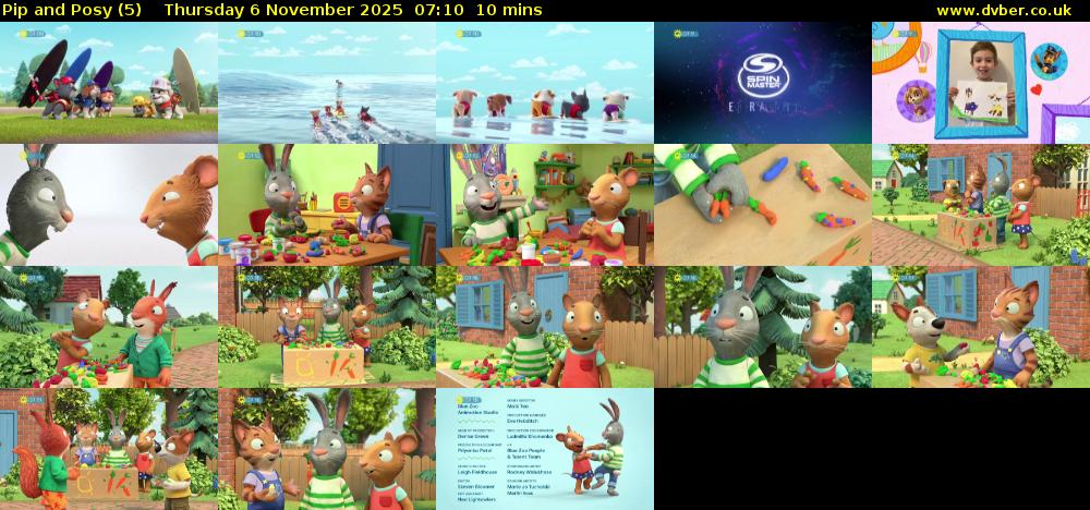 Pip and Posy (5) Thursday 6 November 2025 07:10 - 07:20