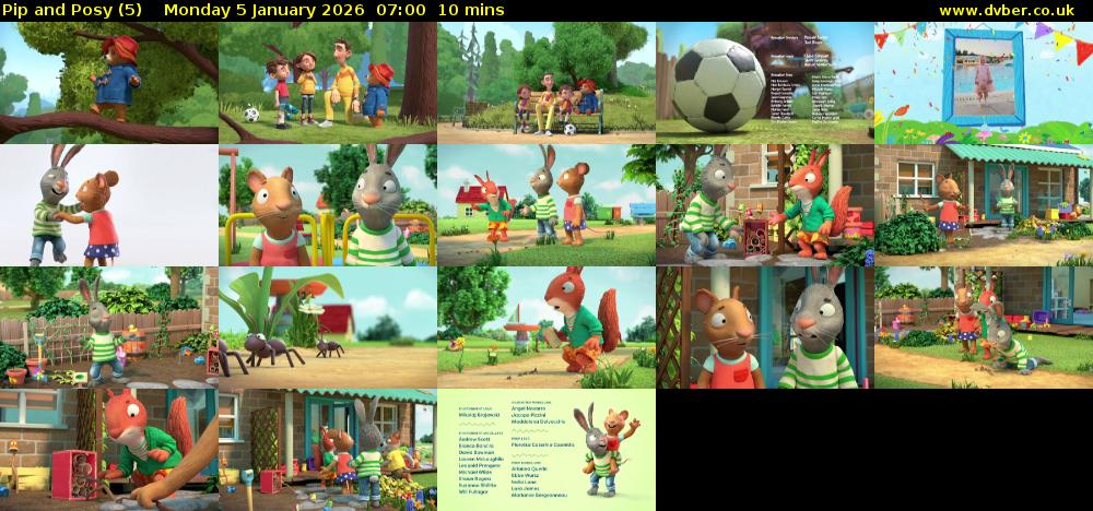 Pip and Posy (5) Monday 5 January 2026 07:00 - 07:10