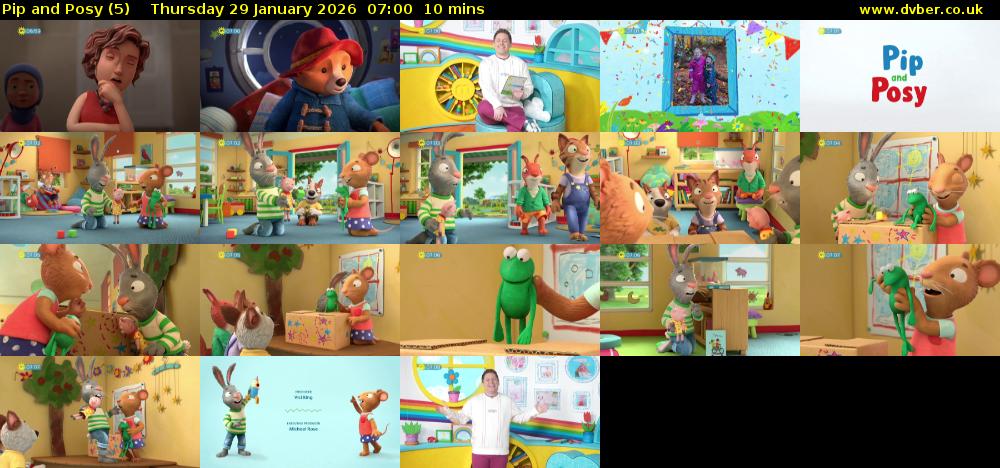 Pip and Posy (5) Thursday 29 January 2026 07:00 - 07:10