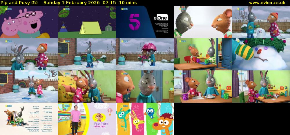 Pip and Posy (5) Sunday 1 February 2026 07:15 - 07:25