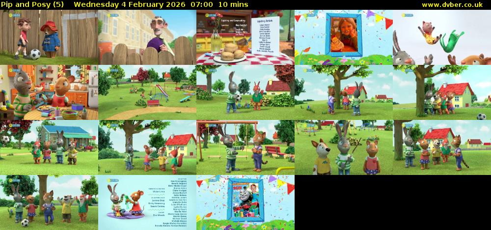 Pip and Posy (5) Wednesday 4 February 2026 07:00 - 07:10