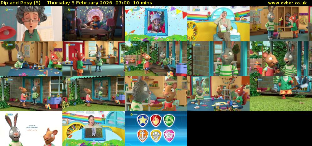 Pip and Posy (5) Thursday 5 February 2026 07:00 - 07:10