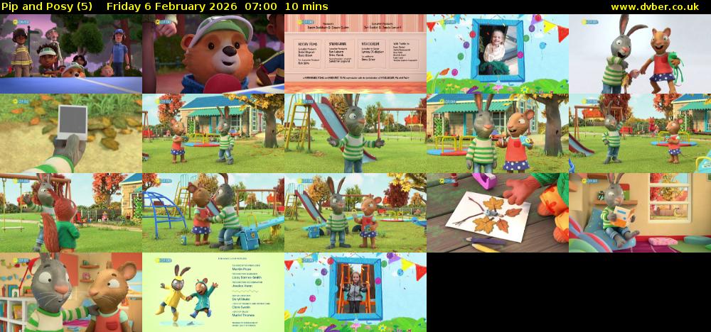 Pip and Posy (5) Friday 6 February 2026 07:00 - 07:10