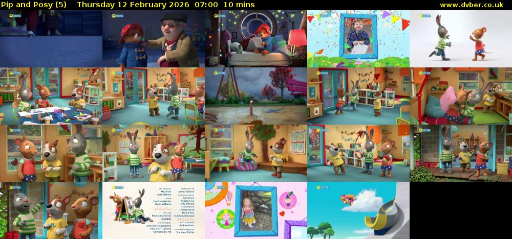Pip and Posy (5) Thursday 12 February 2026 07:00 - 07:10