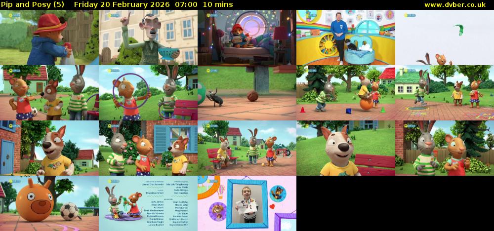 Pip and Posy (5) Friday 20 February 2026 07:00 - 07:10