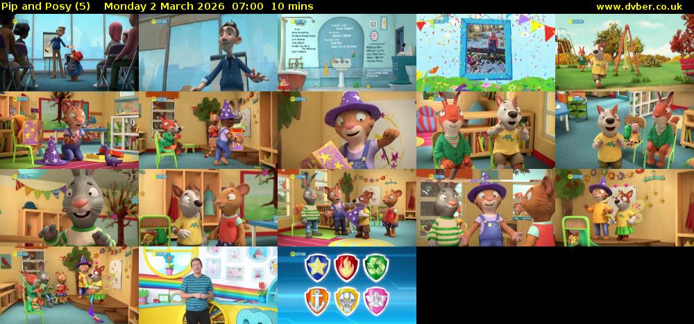 Pip and Posy (5) Monday 2 March 2026 07:00 - 07:10