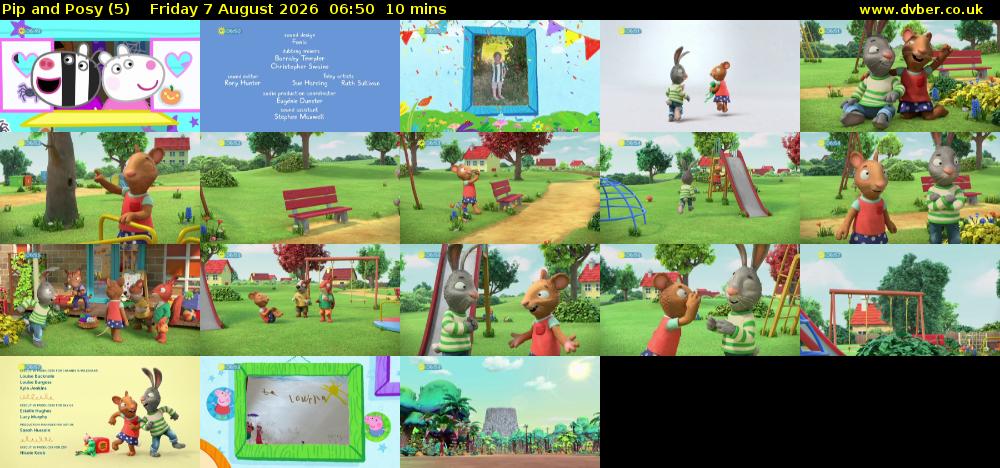 Pip and Posy (5) Friday 7 August 2026 06:50 - 07:00