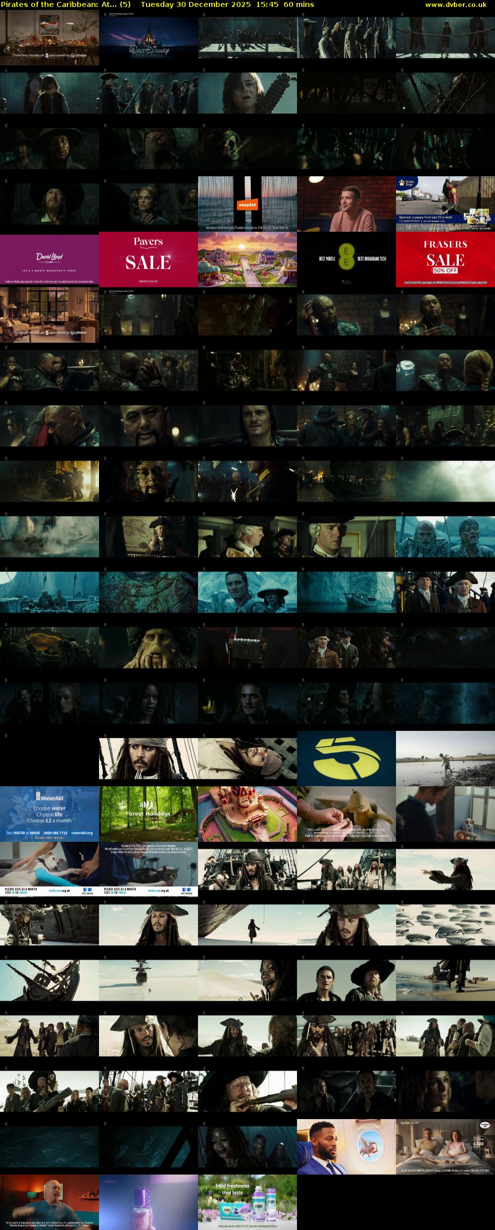 Pirates of the Caribbean: At... (5) Tuesday 30 December 2025 15:45 - 16:45