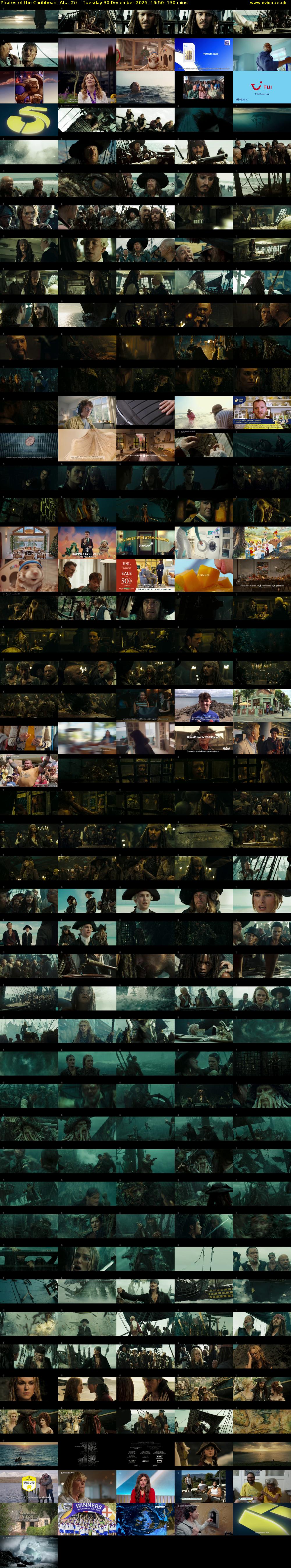 Pirates of the Caribbean: At... (5) Tuesday 30 December 2025 16:50 - 19:00