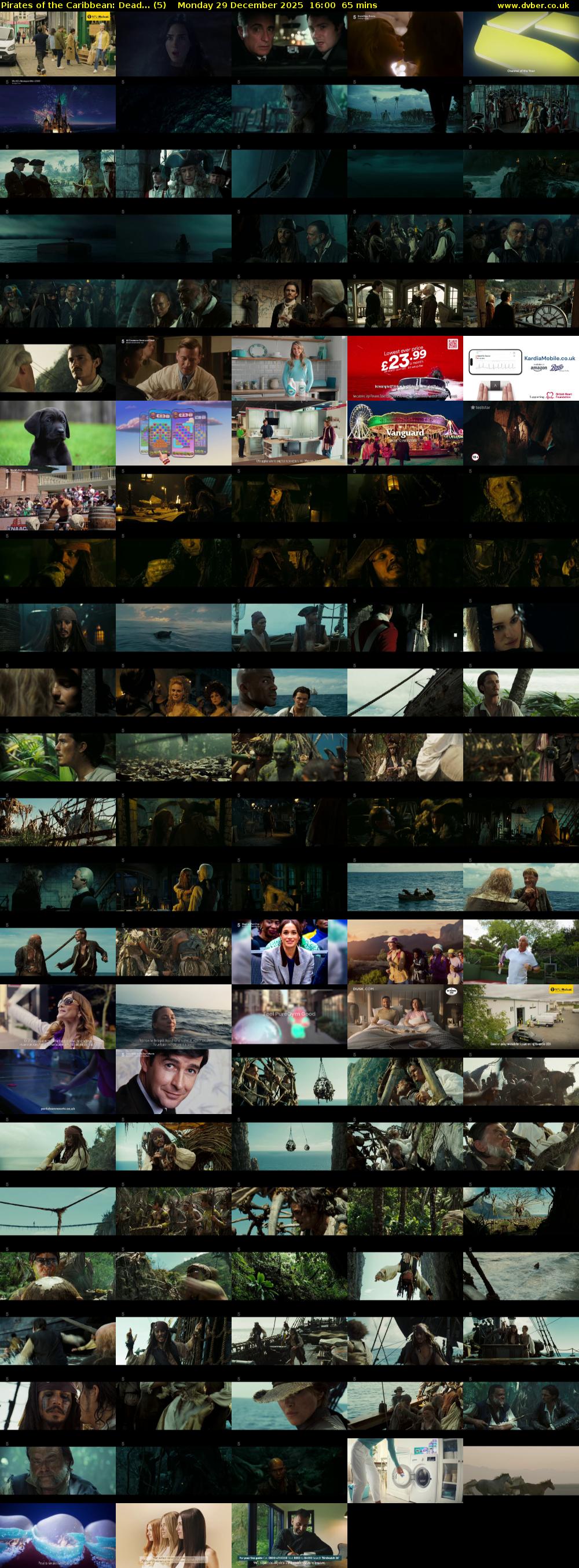 Pirates of the Caribbean: Dead... (5) Monday 29 December 2025 16:00 - 17:05