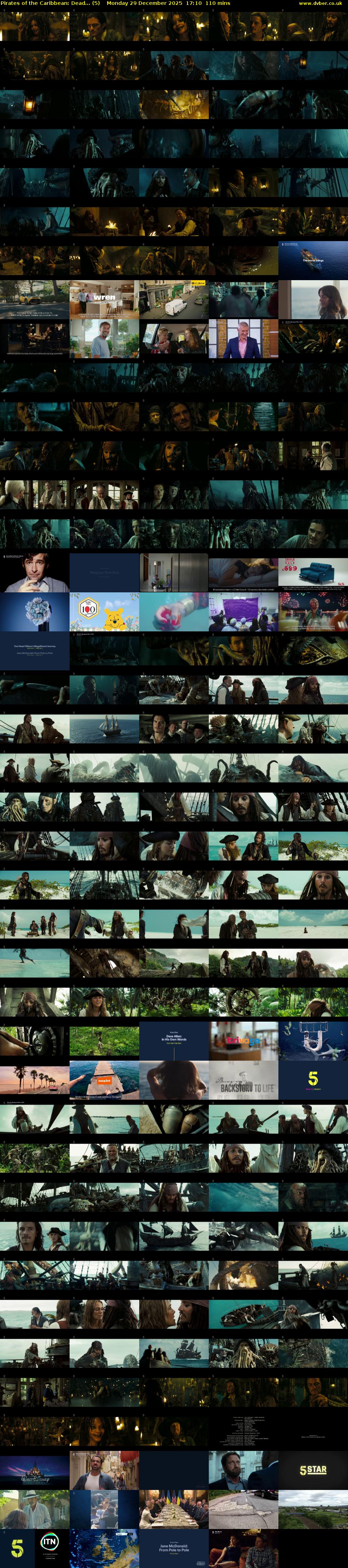 Pirates of the Caribbean: Dead... (5) Monday 29 December 2025 17:10 - 19:00