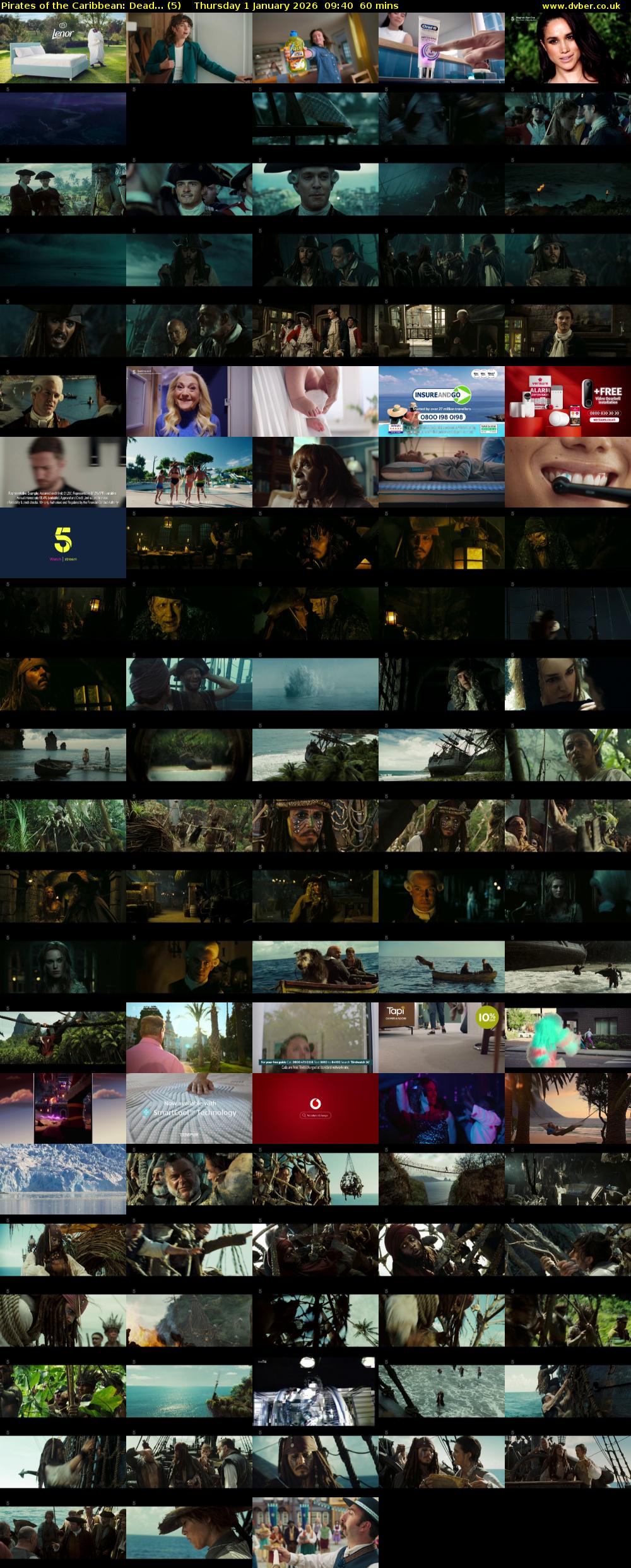 Pirates of the Caribbean: Dead... (5) Thursday 1 January 2026 09:40 - 10:40