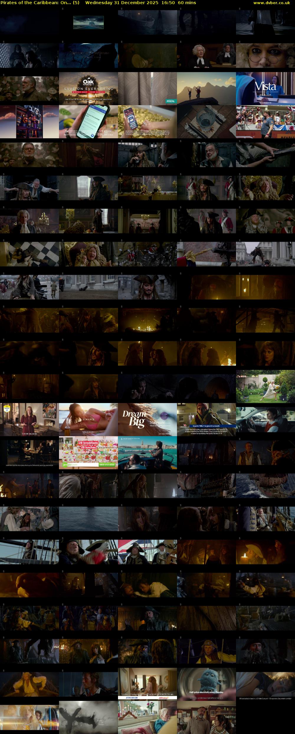 Pirates of the Caribbean: On... (5) Wednesday 31 December 2025 16:50 - 17:50